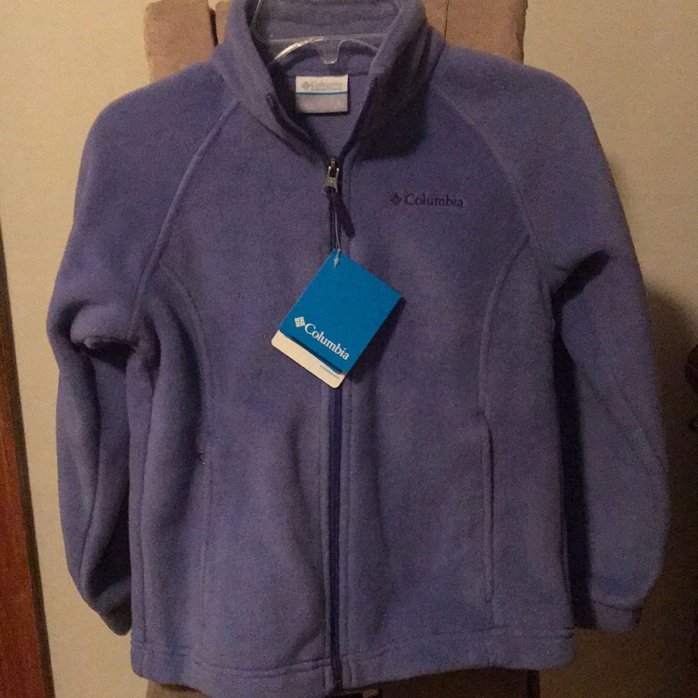Columbia Girls Purple Fleece Jacket Size S